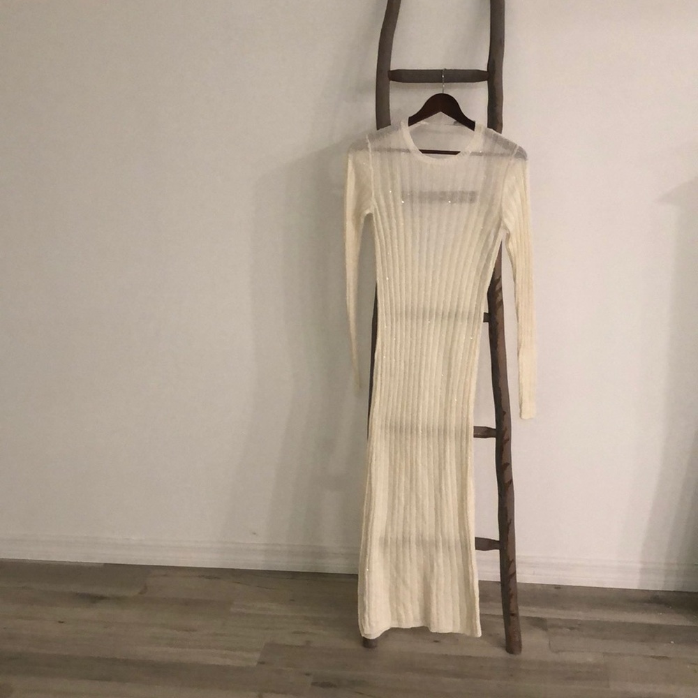 Brunelli Cucinelli sparkle sweater dress!